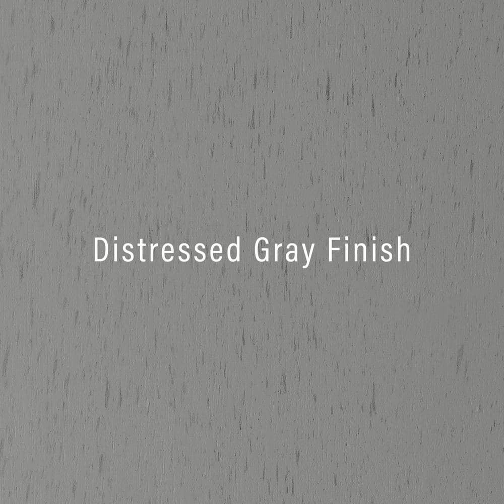 3pc Tara Sideboard and Bookcase Set Distressed Gray - Crosley
