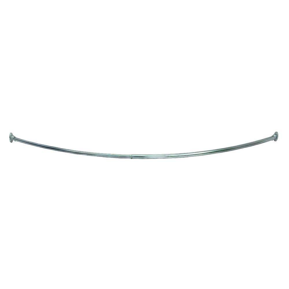 Design House Design House  63" Adjustable Curved Fixed Shower Curtain Rod