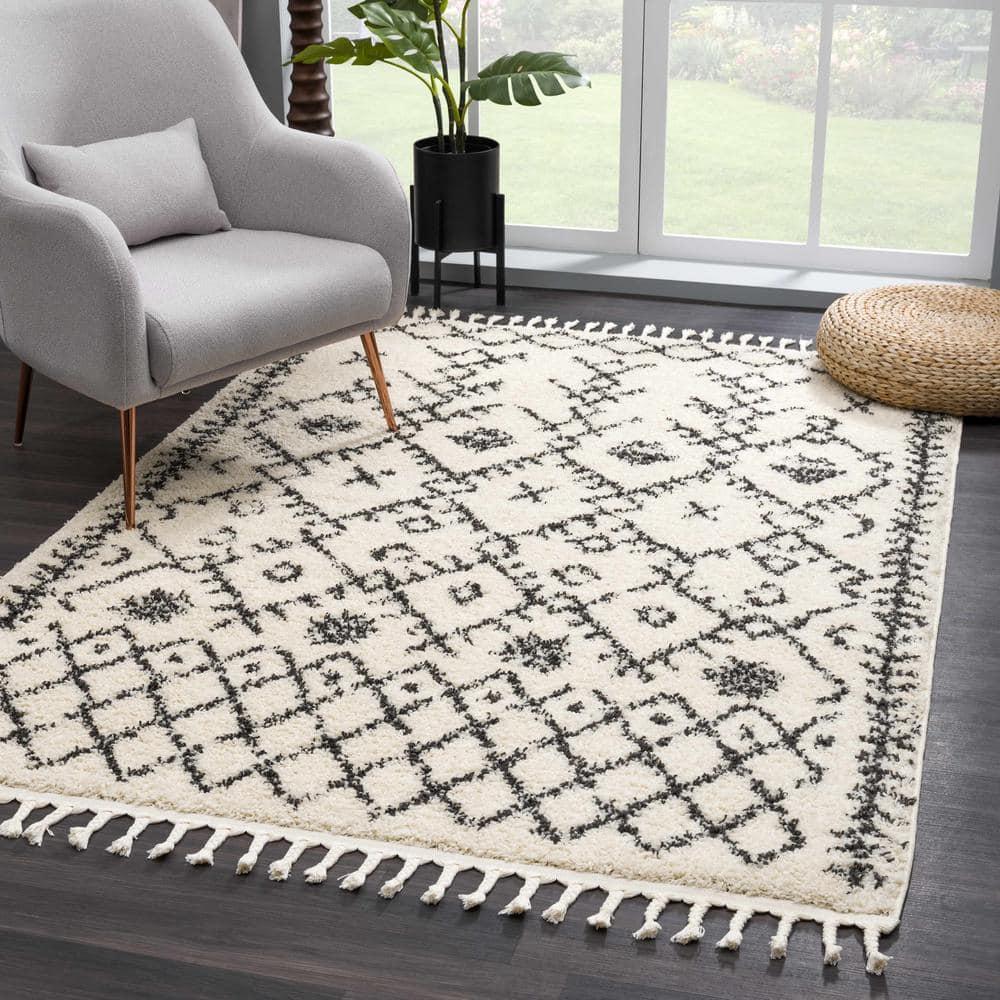 Hauteloom Rectangle Area Rug   Charcoal