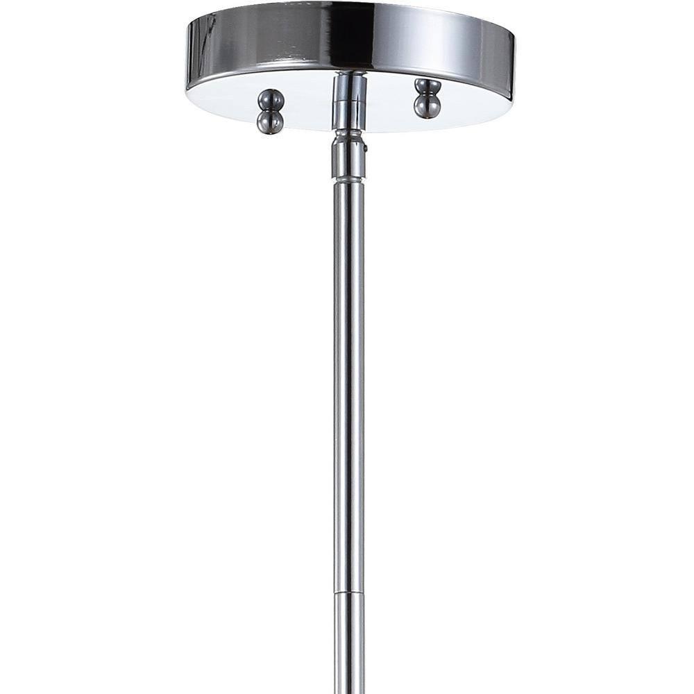 Avah 13" Chrome Polished Crystal Globe LED Pendant