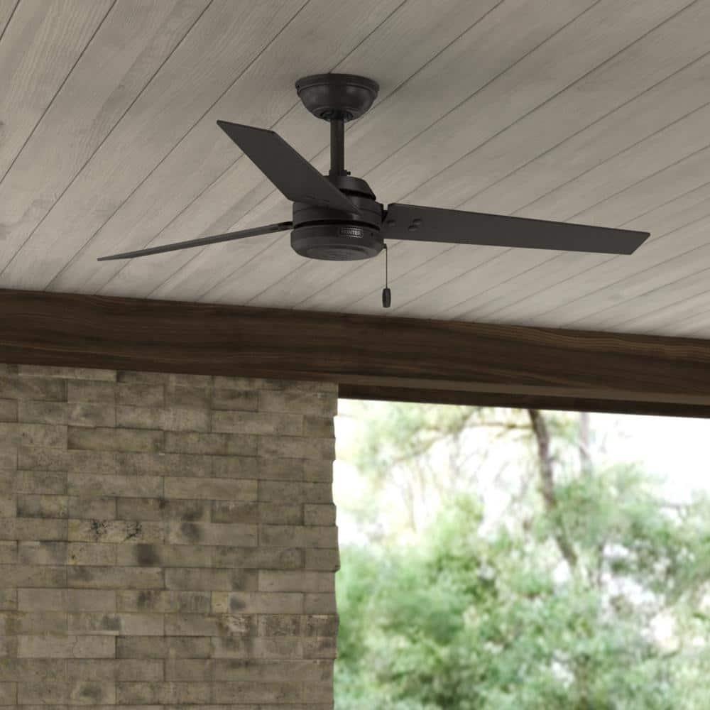 52" Cassius 3 - Blade Outdoor Standard Ceiling Fan with Pull Chain