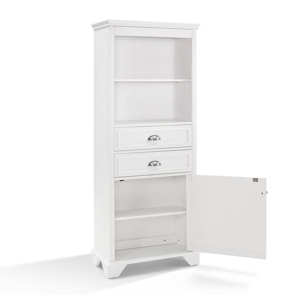 Crosley Lydia Contemporary Linen Cabinet in White