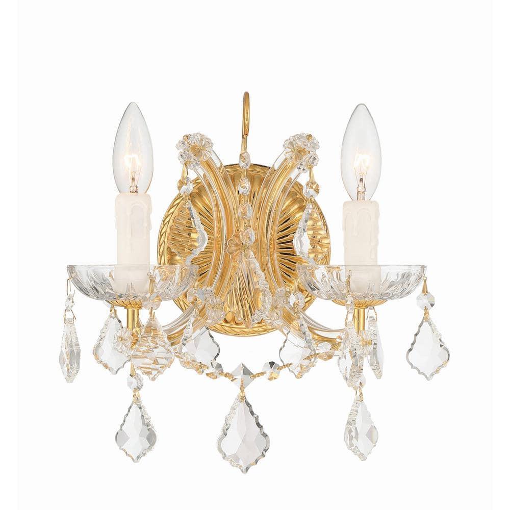 Crystorama Lighting Maria Theresa 2 - Light Sconce in  Gold