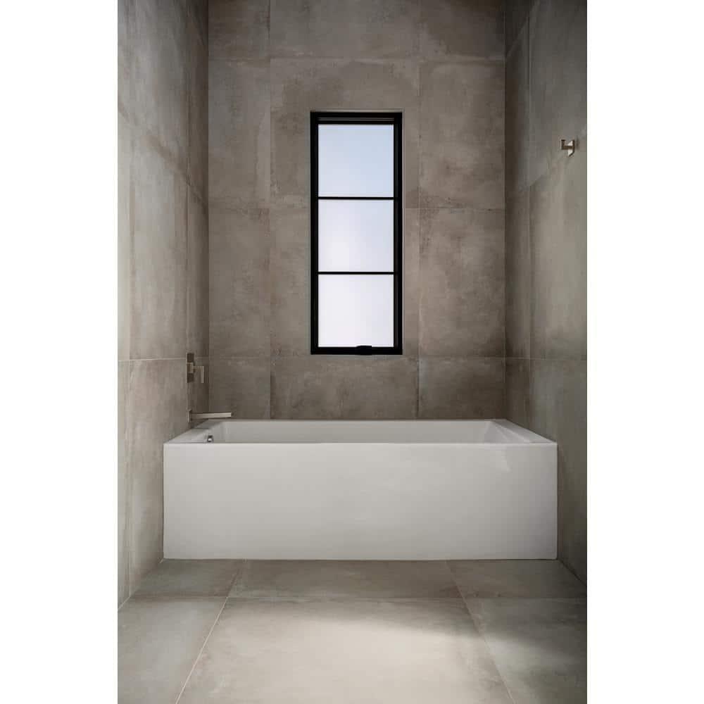Designer Sydney 60" x 30" Alcove Soaking Acrylic Bathtub