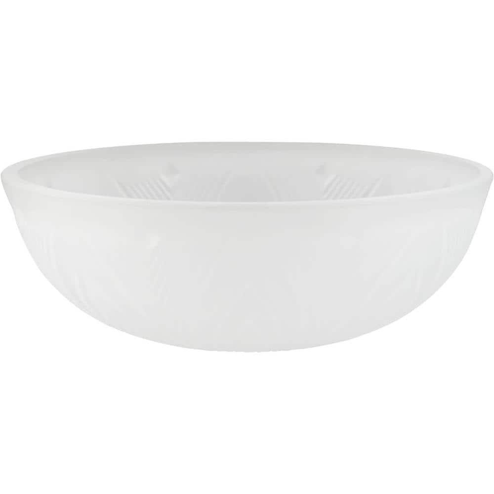 Aspen Creative 23120-11 Frosted Transitional Replacement Glass Shade for Medium Base Socket Torchiere Lamp, Swag Lamp, Pendant, 1 Light Wall Sconce & Island Fixture, 9-7/8" Diameter x 3-1/2" Height