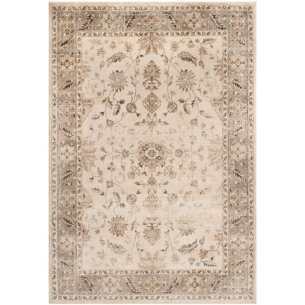 Vintage VTG168 Power Loomed Indoor Area Rug - Stone/Mouse - 6'7"x9'2" - Safavieh.