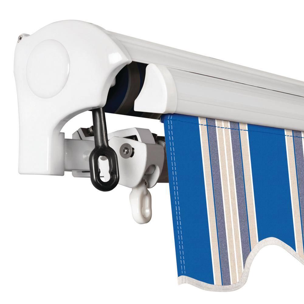 Advaning 10.5'' Fabric, Metal Cover Retractable Patio Awning