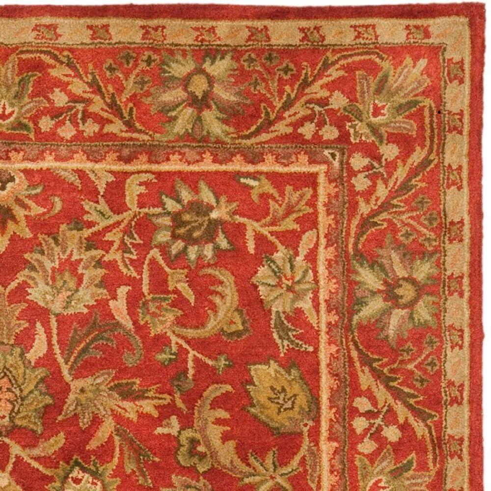 Antiquity AT52 Hand Tufted Indoor Area Rug - Red/Red - 6'x9' - Safavieh