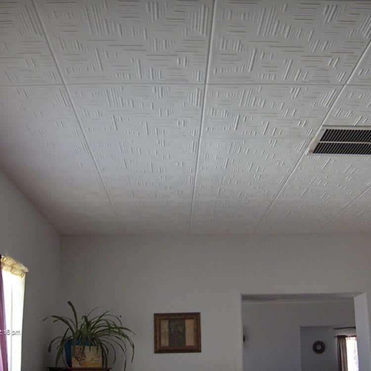 Country Wheat 1.6 ft. x 1.6 ft. Polystyrene Glue-up Ceiling Tile