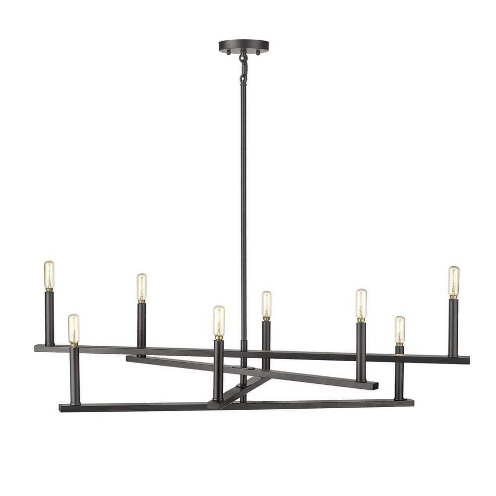 Acclaim Lighting In20026 Hale 8 Light 42" Wide Candle Style Chandelier - Black