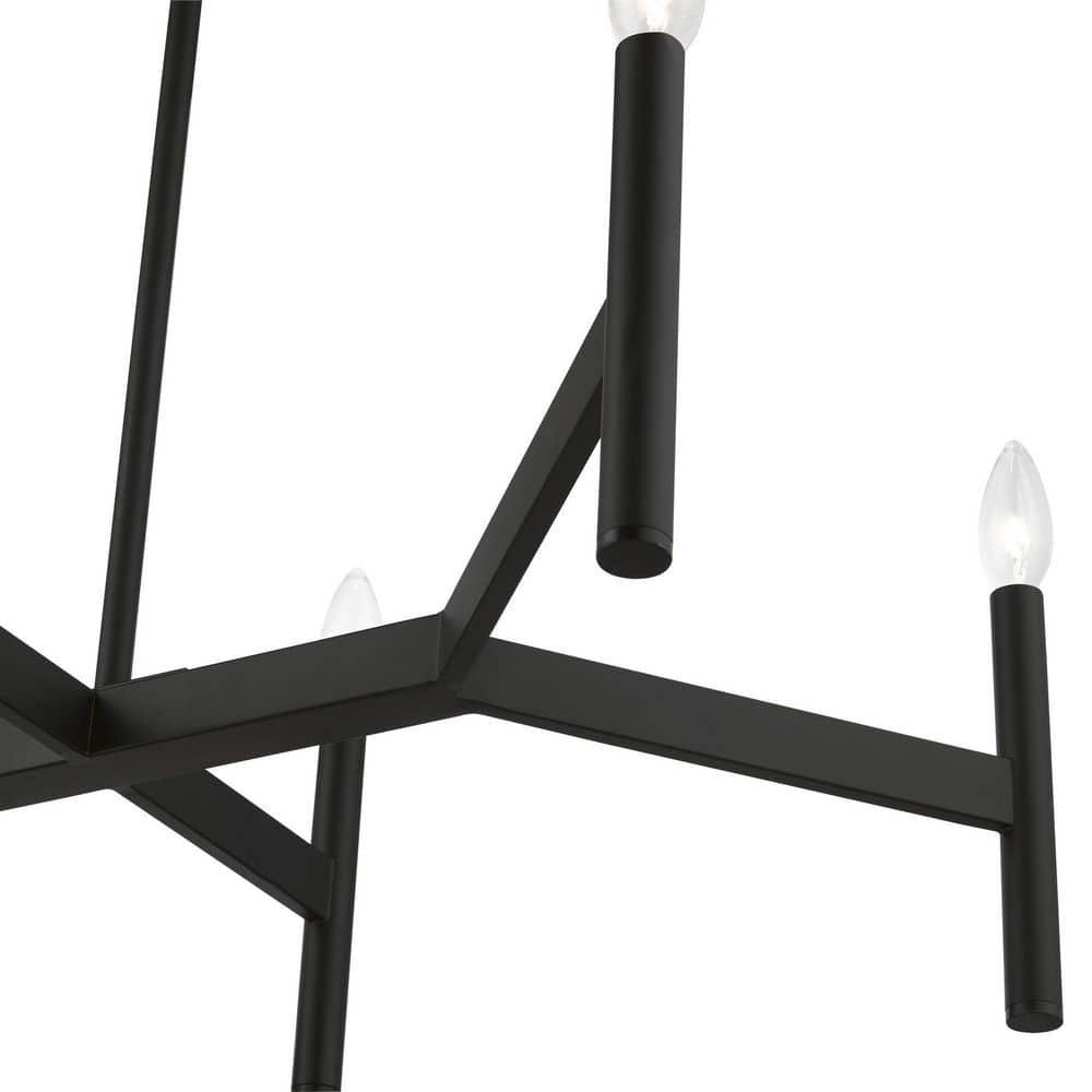 Livex Lighting Copenhagen 8 - Light Chandelier in  Black