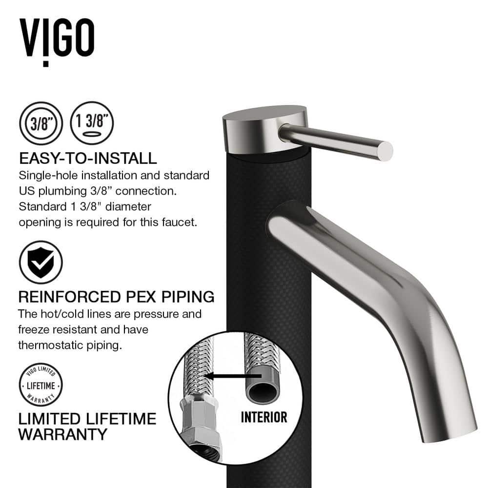 Madison 8" H Single Handle Single Hole Bathroom Faucet