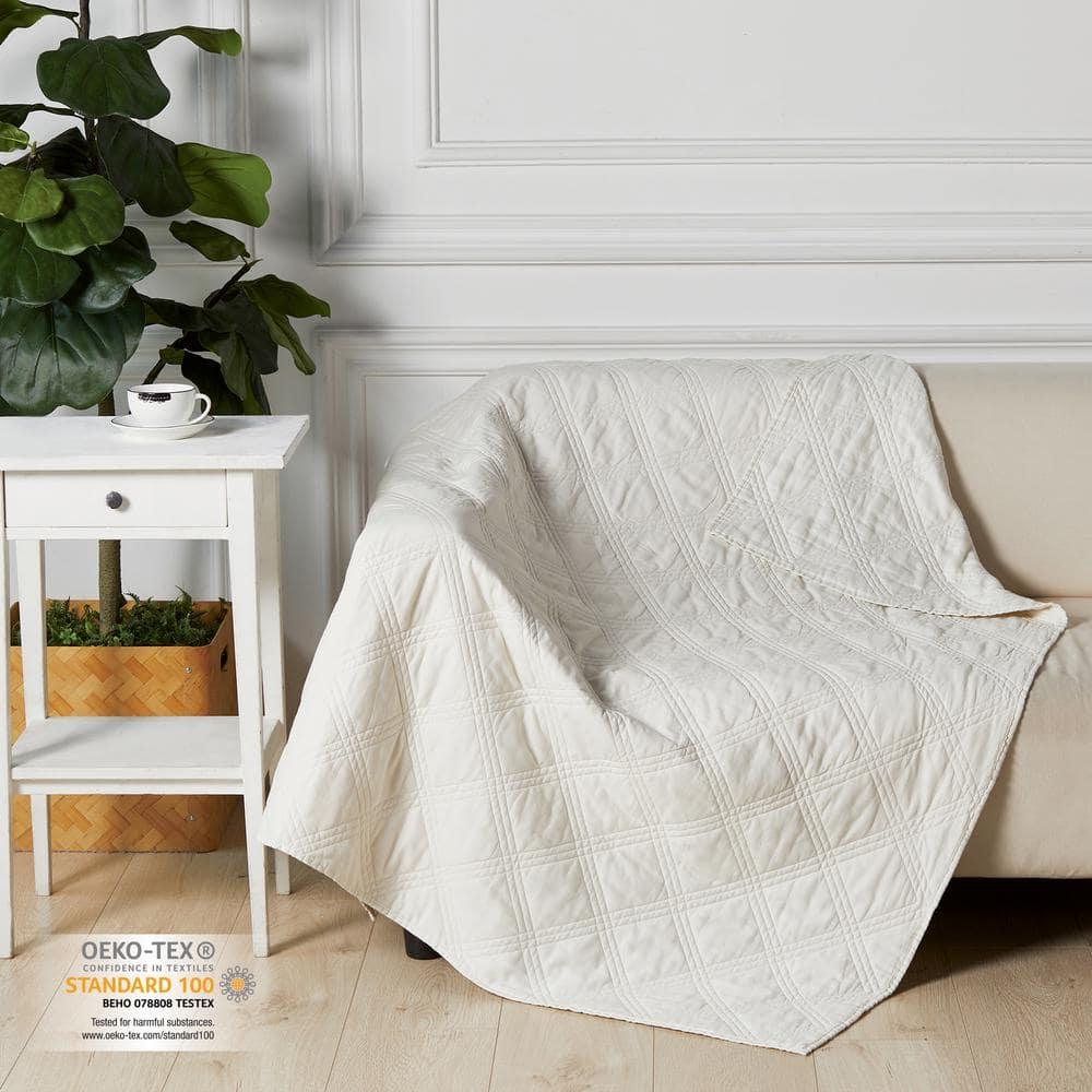 Levtex home Washed Linen Quilted Throw