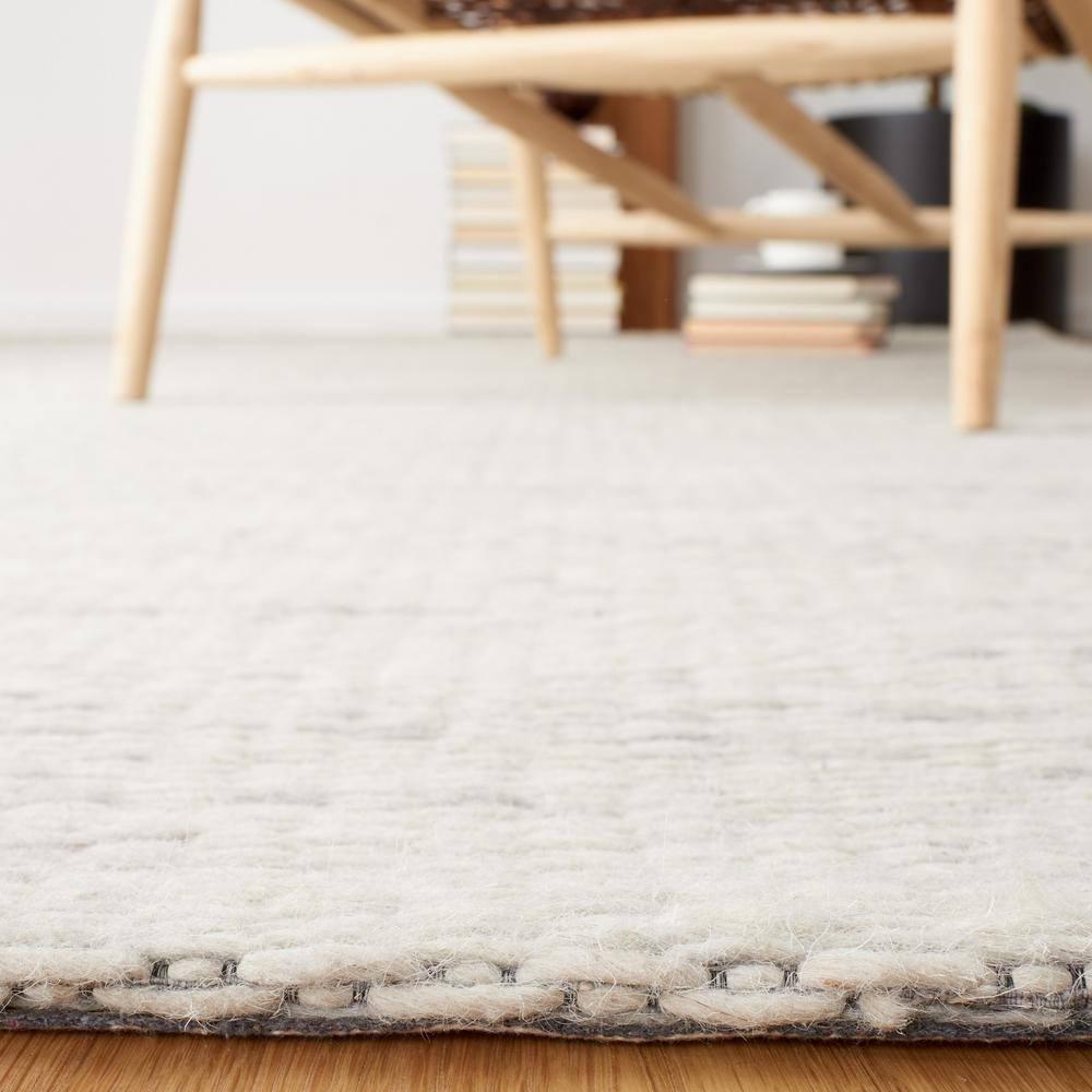 Marbella MRB311 Hand Woven Area Rug - Light Grey - 6'x6' - Safavieh.