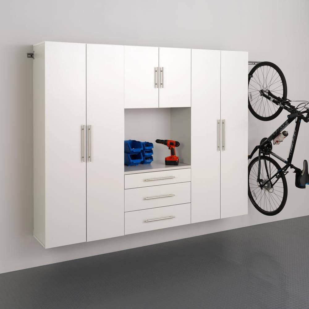 30" Hangups Large Storage Cabinet White - Prepac: Wall Mounted, Workshop & Office Organizer