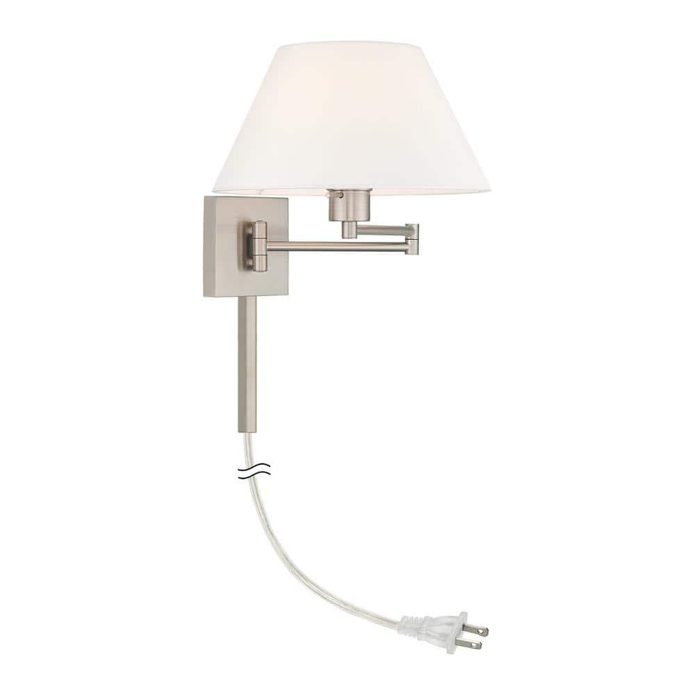 Livex Lighting 1 - Light Wall Light in  Brushed Nickel
