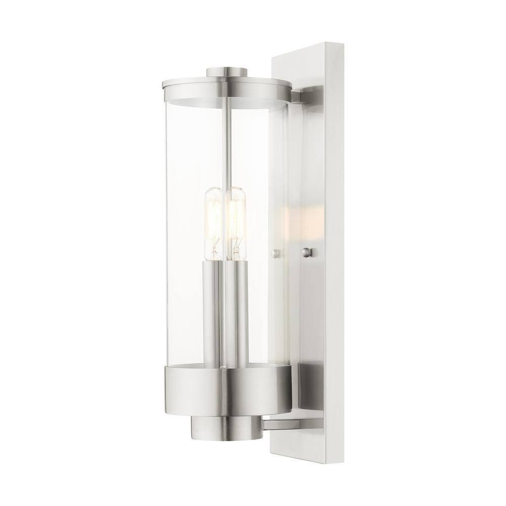 Livex Lighting Hillcrest 2 - Light Wall Light in  Brushed Nickel