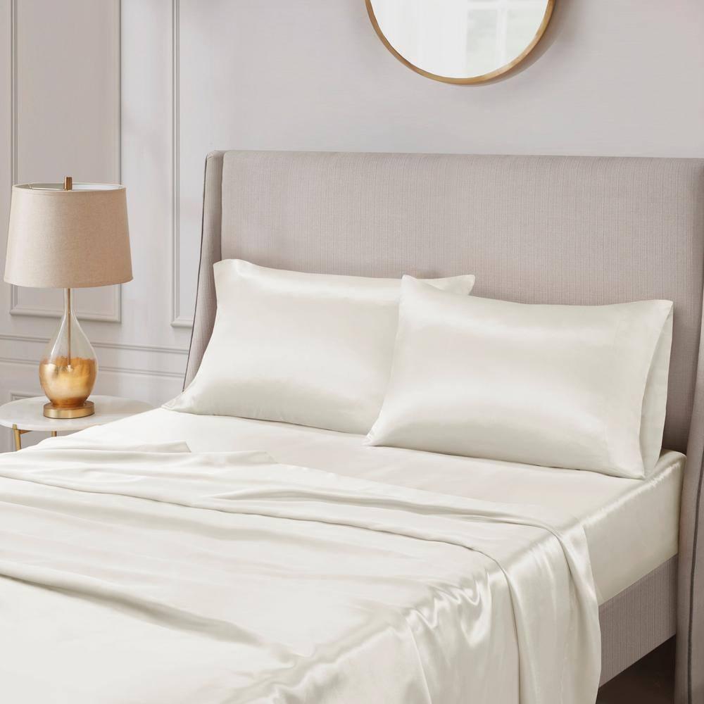 Madison Park Essentials Satin Luxury 2PC Pillowcases (Set of 2)