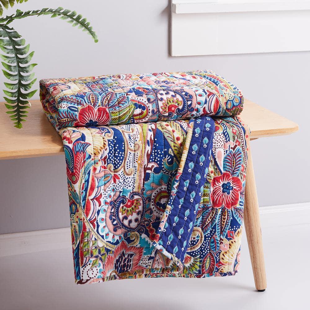 Nanette Floral Quilted Throw - Levtex Home