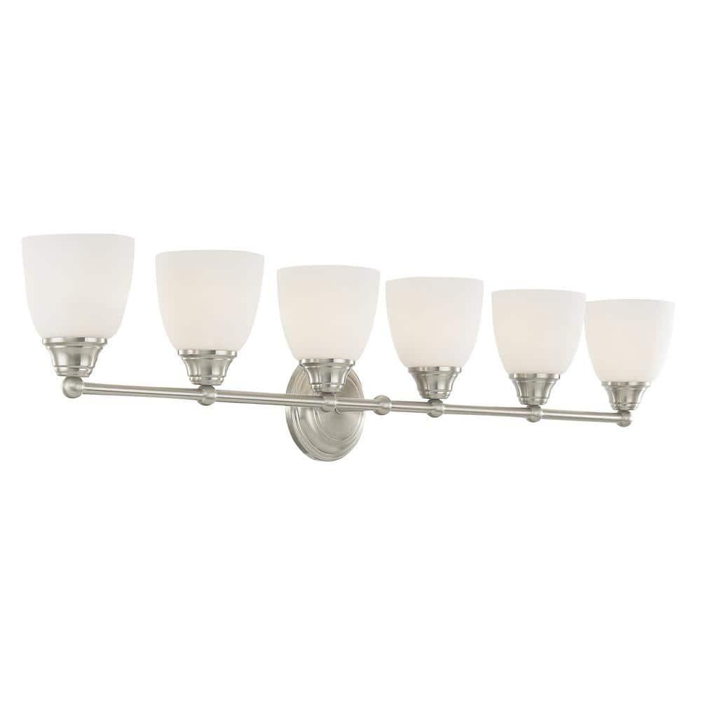 Livex Lighting Somerville 6 - Light Vanity in  Brushed Nickel
