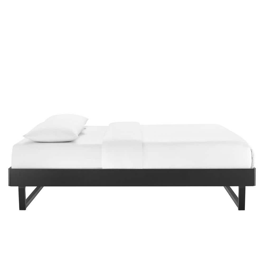 Modway Billie Full Rubberwood and MDF Wood Platform Bed Frame in Black