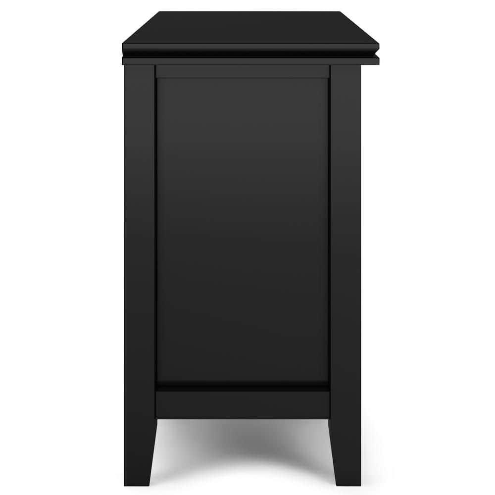 Simpli Home Artisan 24"W Solid Wood Nightstand with Drawer and Shelves & Reviews | Wayfair