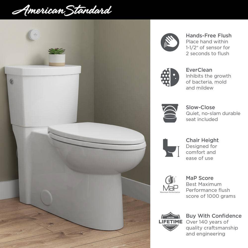 Cadet Concealed Trapway 3 Right Height 1.28 GPF Elongated Toilet Bowl
