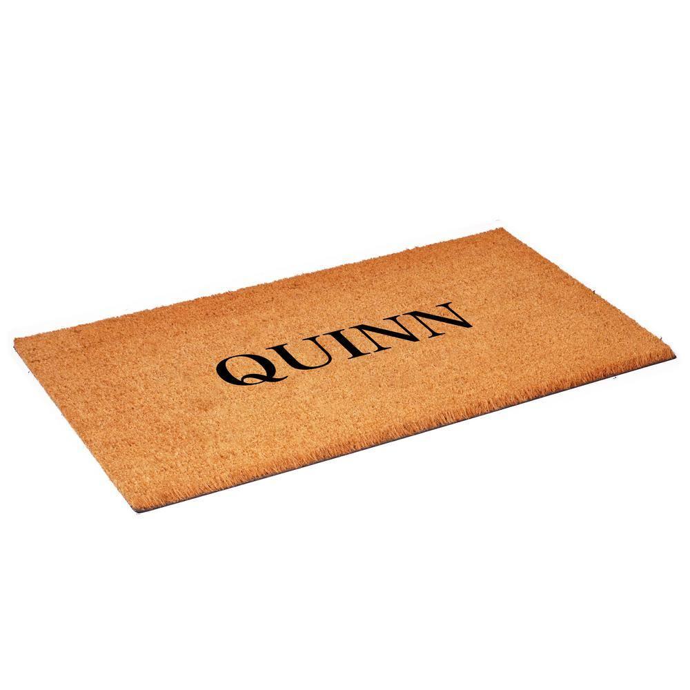 Calloway Mills 111481729 Bold Quinn Personalized Doormat 17" x 29"