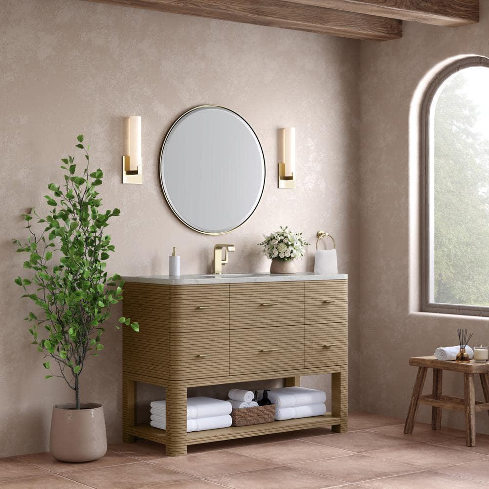 Lucian 48'' Single Bathroom Vanity with Quartz Top