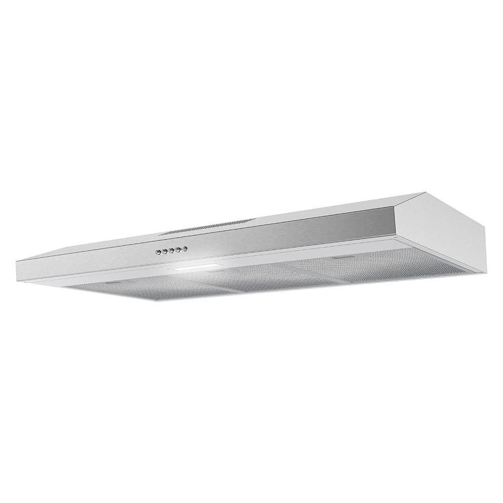 Streamline Longhena 36" 80 Cubic Feet Per Minute Convertible Under Cabinet Range Hood with Mesh Filter and Light Included