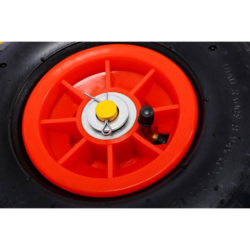 Heavy Duty Panel Dolly Slab Dolly with Handle & 2 10" Peneumatic Tires Wheels 600LBS Load Capacity for Drywall Sheet Heavy Appliance & Material Handling All Terrain Moving Cart Panel Dolly