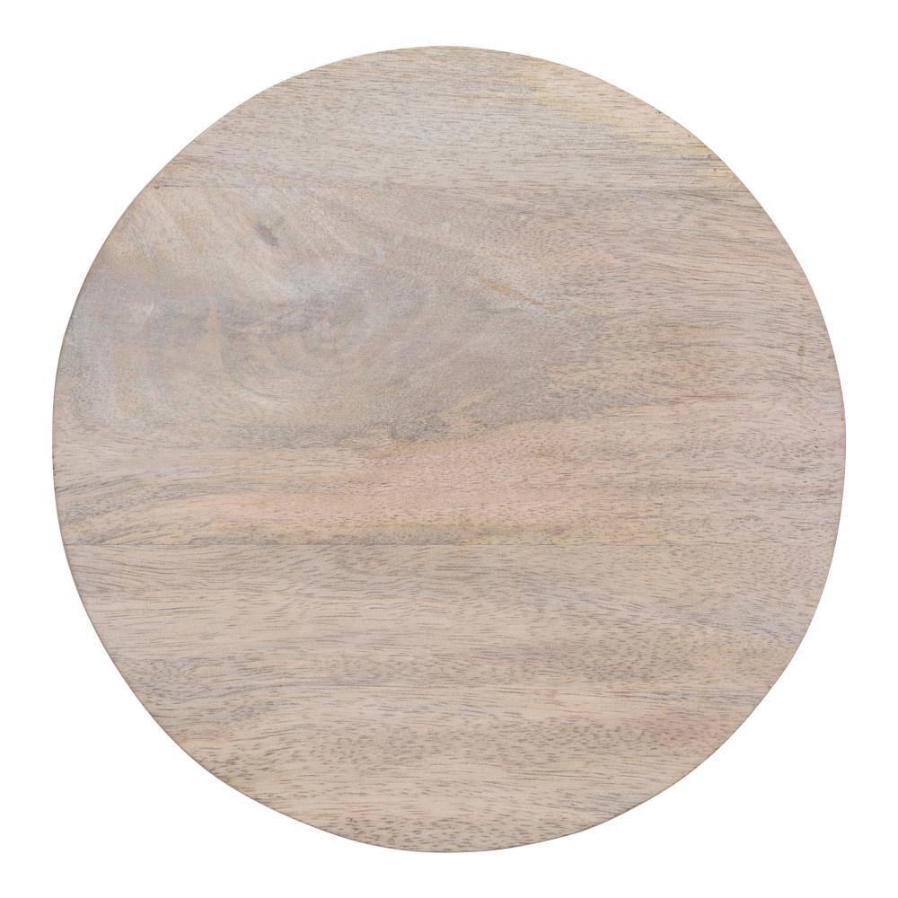 Kate and Laurel Dahl Round Wood Drink Table, 8x8x23, White