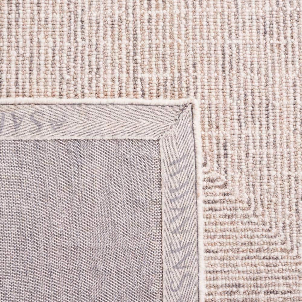 Abstract ABT480 Handmade Indoor Area Rug - Grey/Ivory - 4'x6' - Safavieh