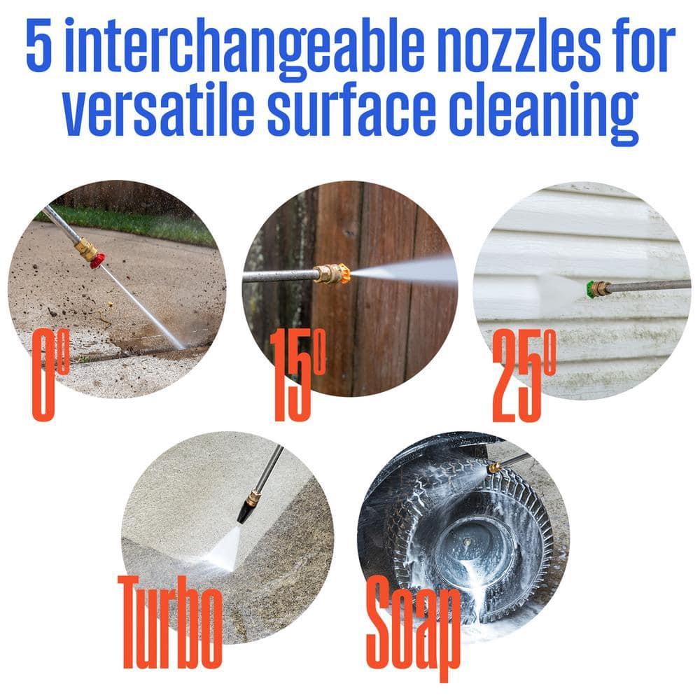 Westinghouse Electric Pressure Washer 2500-PSI, 1.76-GPM, Soap Tank, 5 Nozzles