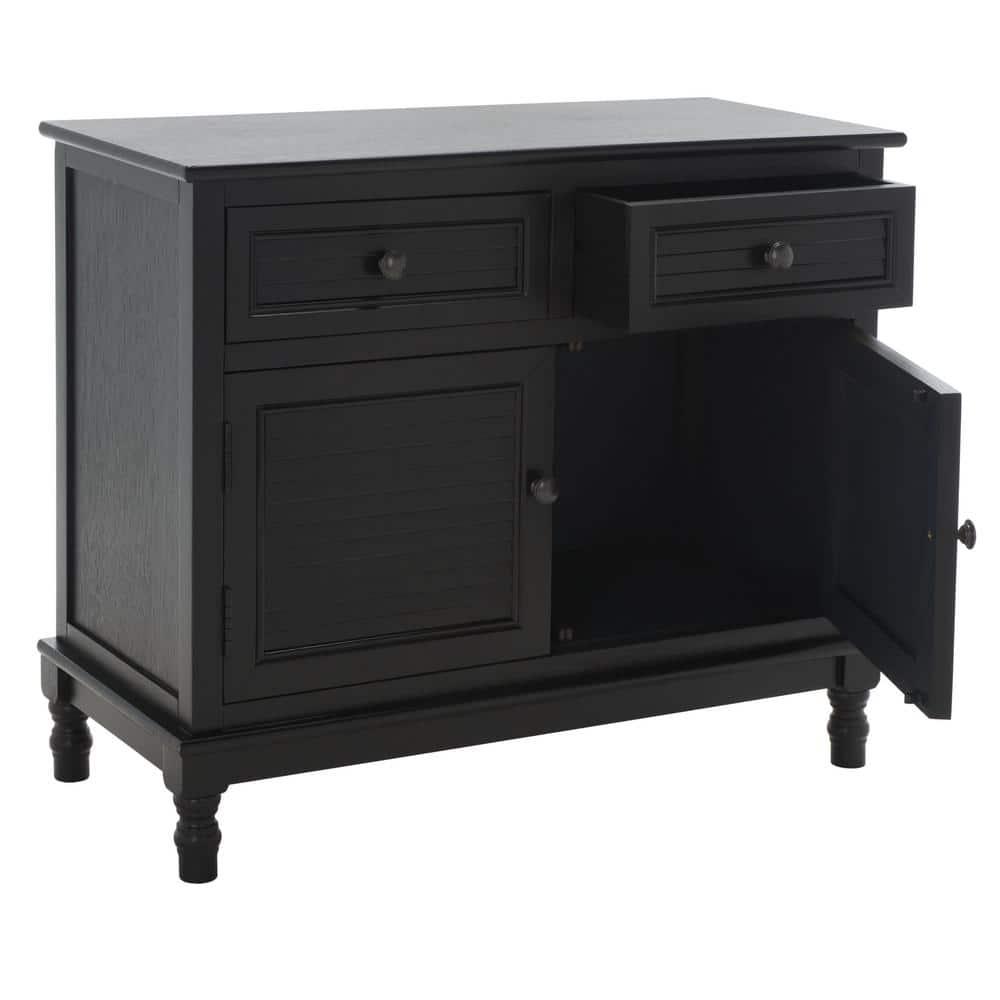 SAFAVIEH Tate 2-Drawer 2-Door Sideboard Black