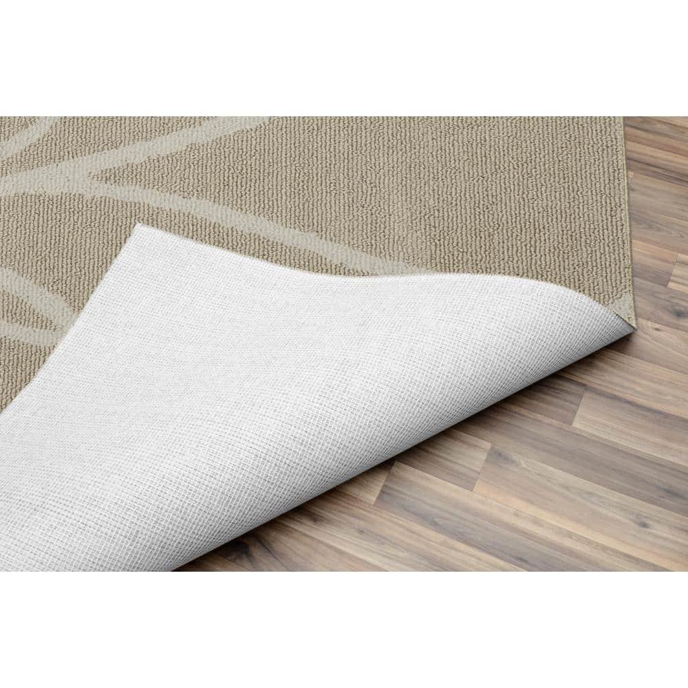 Garland Rug Grand Floral Tan/Ivory Indoor Area Rug, 5' x 7'