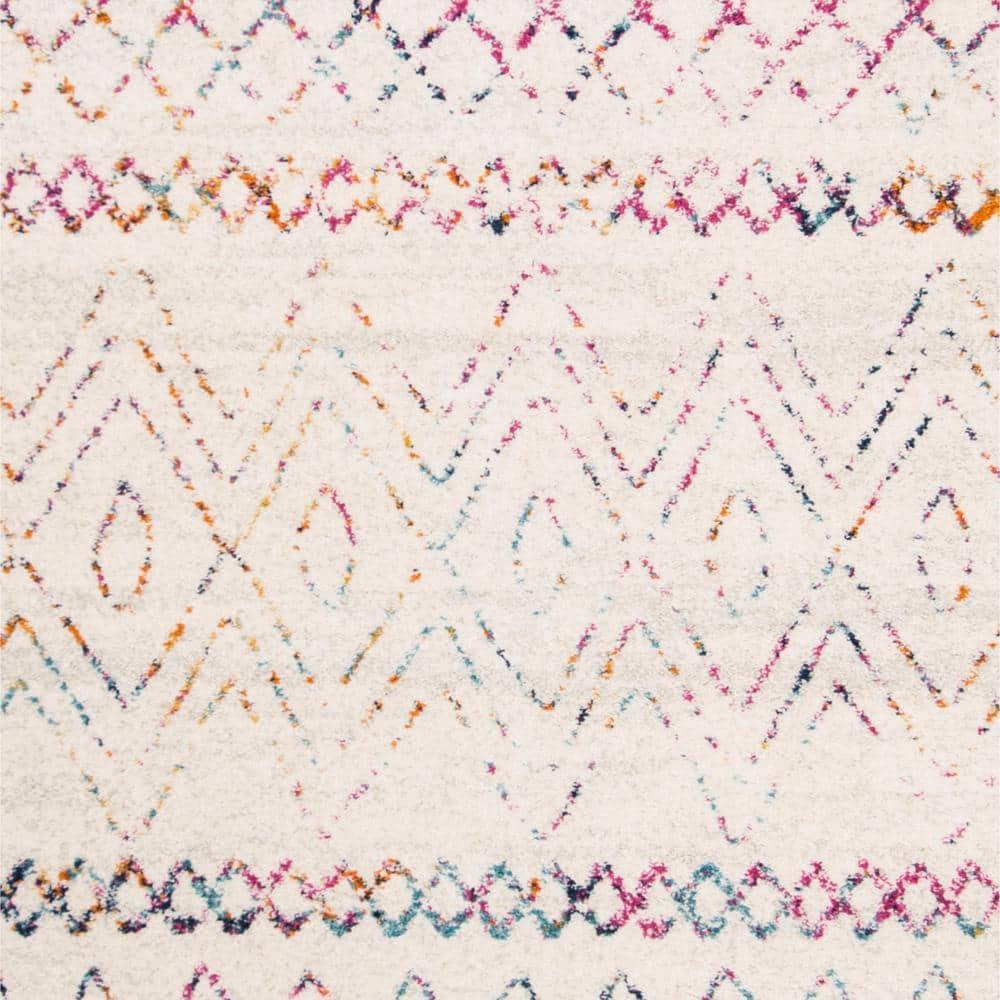 Madison 700 MAD798 Power Loomed Indoor Area Rug - Ivory/Fuchsia - 9'x12' - Safavieh