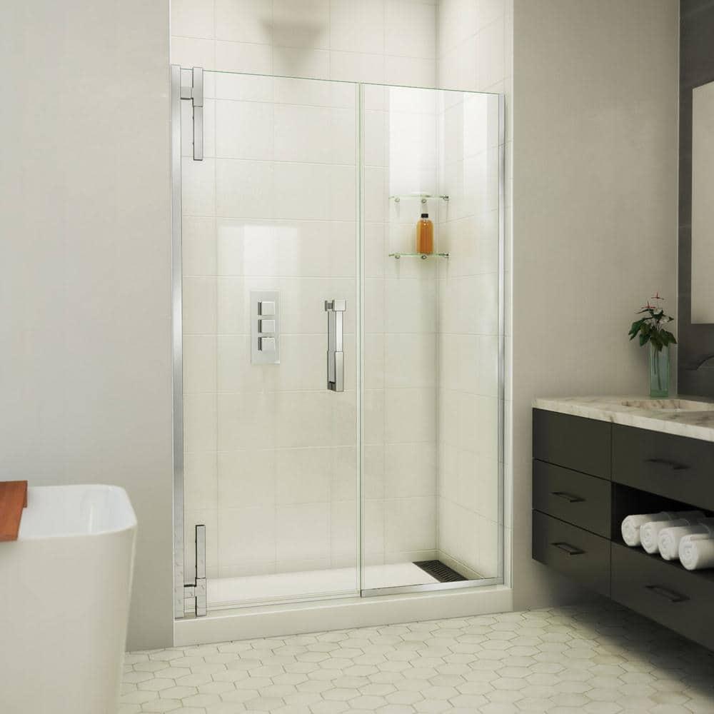 DreamLine Ascend 56 1/2-57 1/2 in. W x 72 in. H Frameless Pivot Shower Door