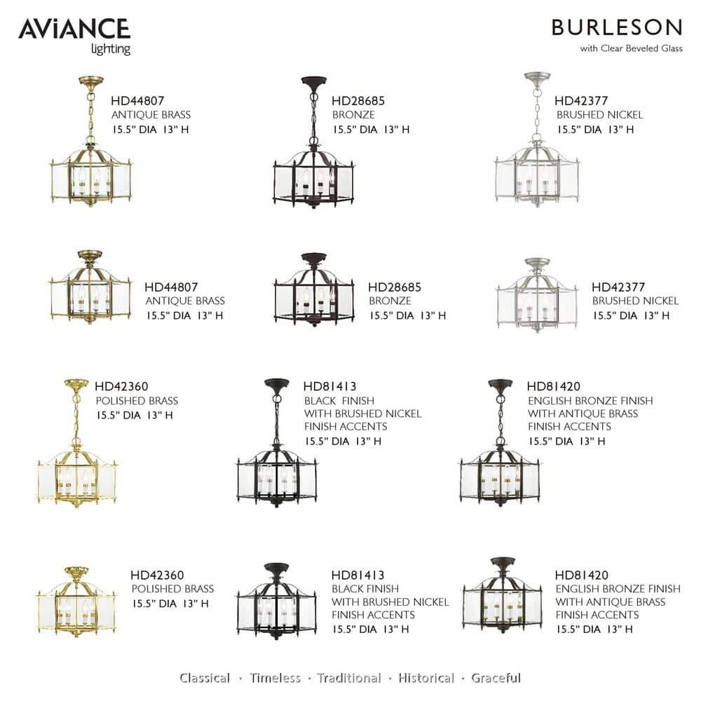 Livex Lighting Livingston 4 - Light Pendant in  Polished Brass