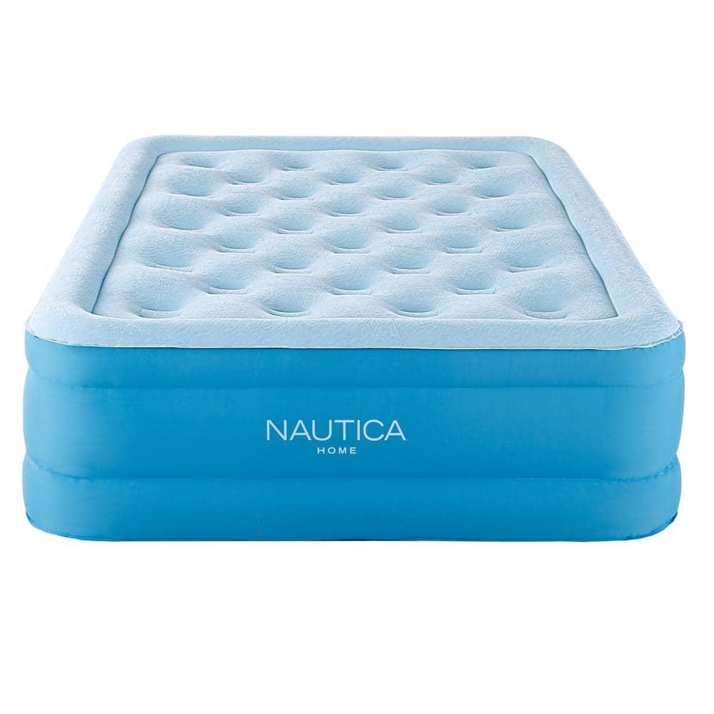 Nautica Nautica SupportAire Inflatable Air Mattress with Anti-Leak Built-in Pump, Puncture Resistant Vinyl