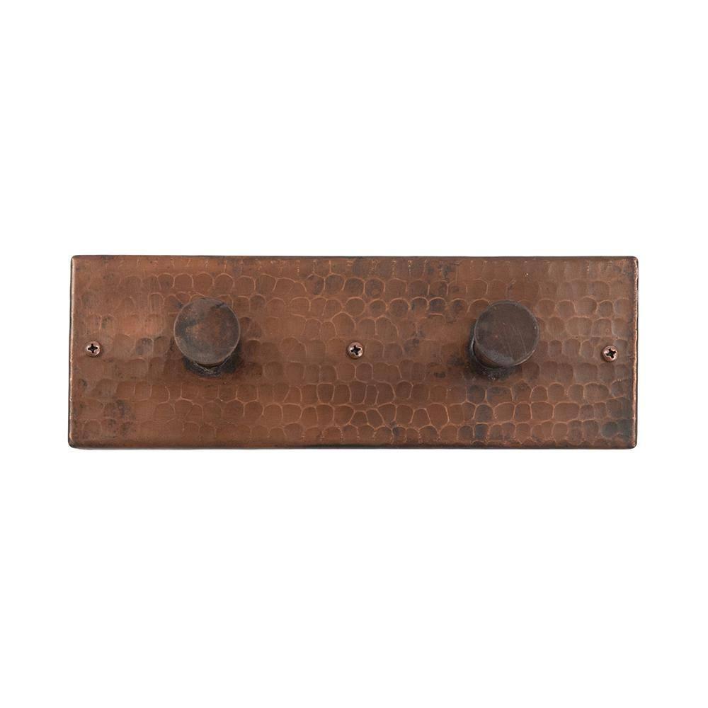 Hammered Copper Double Robe/Towel Hook