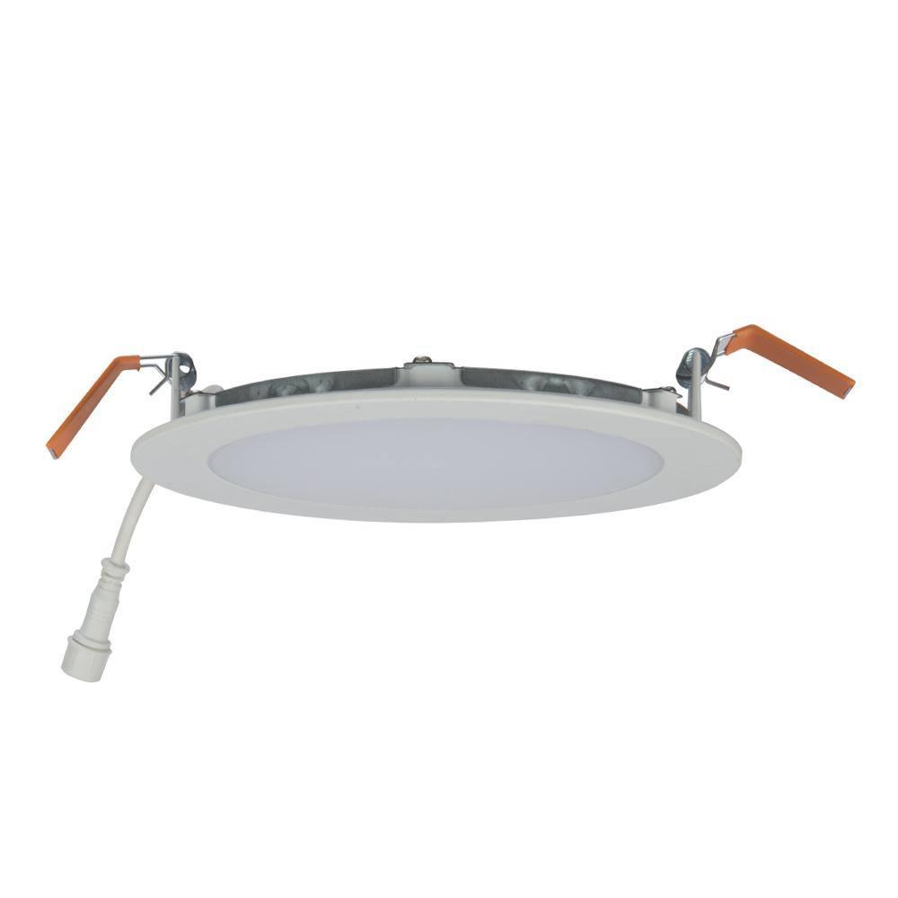 HLB6 Series 6 in. 2700K-5000K Selectable CCT Integrated LED Downlight Recessed Light (1-Quantity) with Round 2 Trims