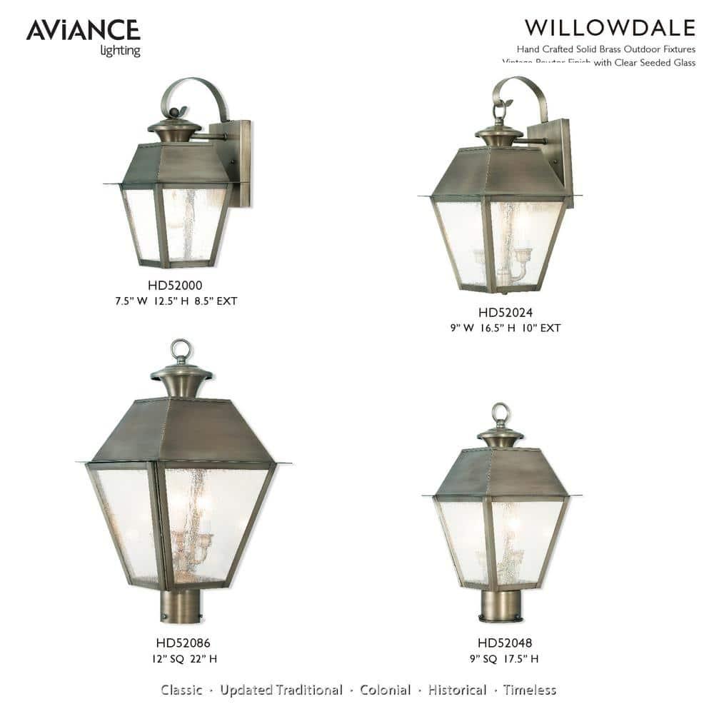 Livex Lighting Mansfield 1 - Light Wall Light in  Vintage Pewter