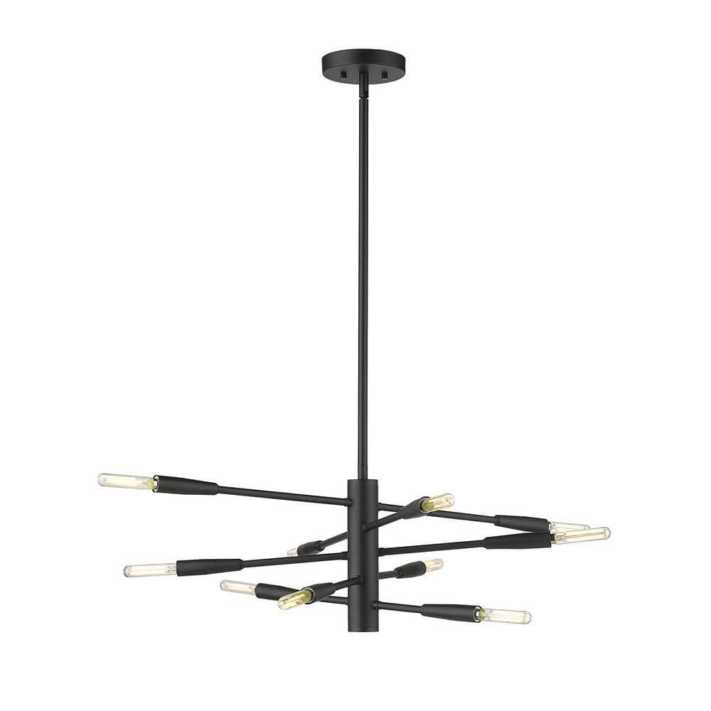 Z-Lite Ascension 10 - Light Chandelier in  Matte Black