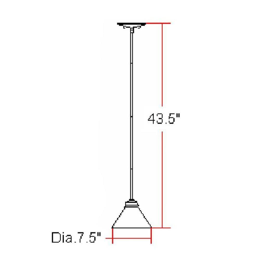 Design House 514513 Millbridge Traditional 1-Light Indoor Dimmable Mini Pendant with Alabaster Glass Shade for Kitchen island bar Bar, Oil Rubbed Bronze