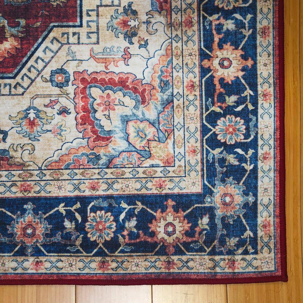 Gertmenian Crystal Print Soha Traditional Moroccan Red Area Rug