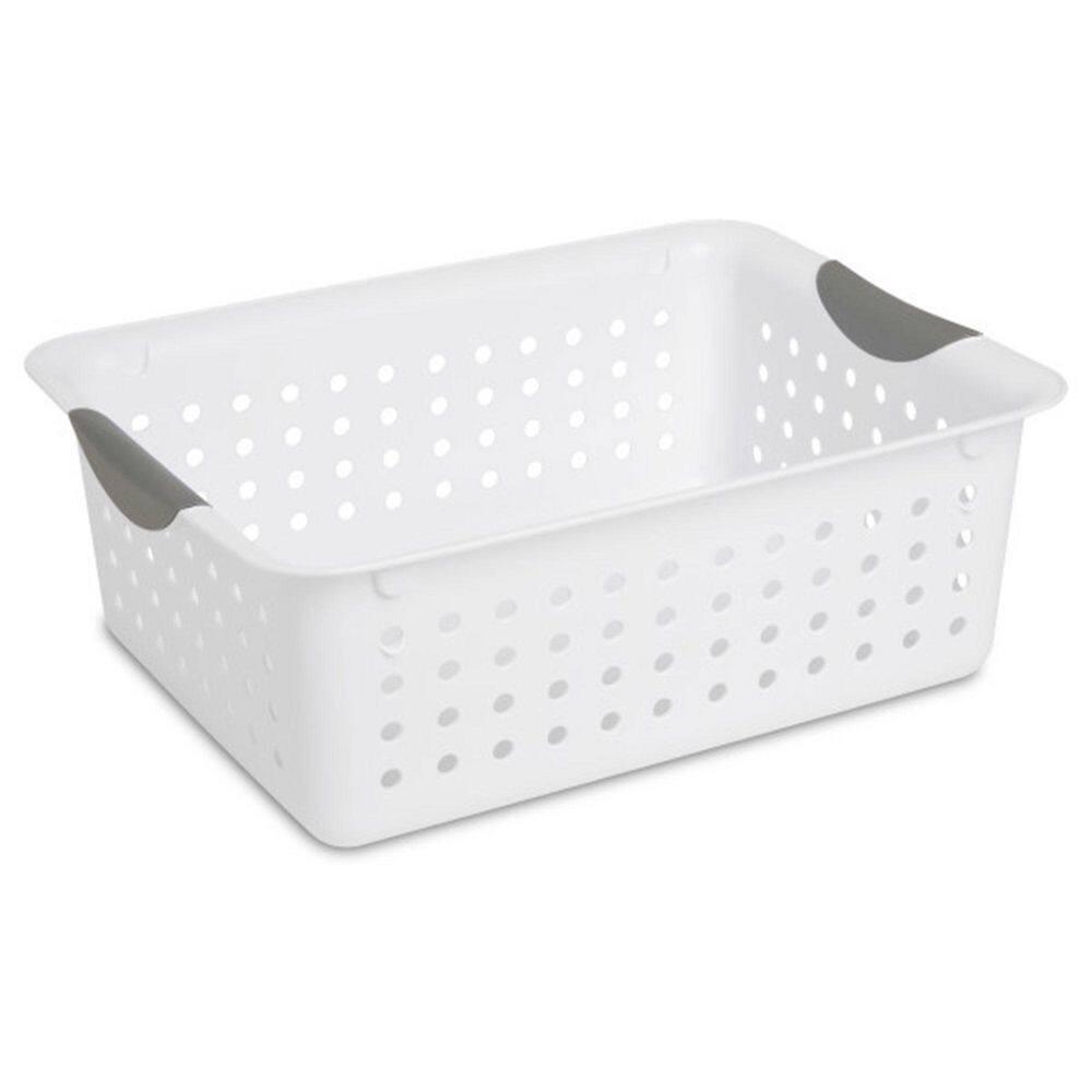 Sterilite Deep & Medium Ultra Plastic Storage Bin Organizer Basket Pair | Wayfair