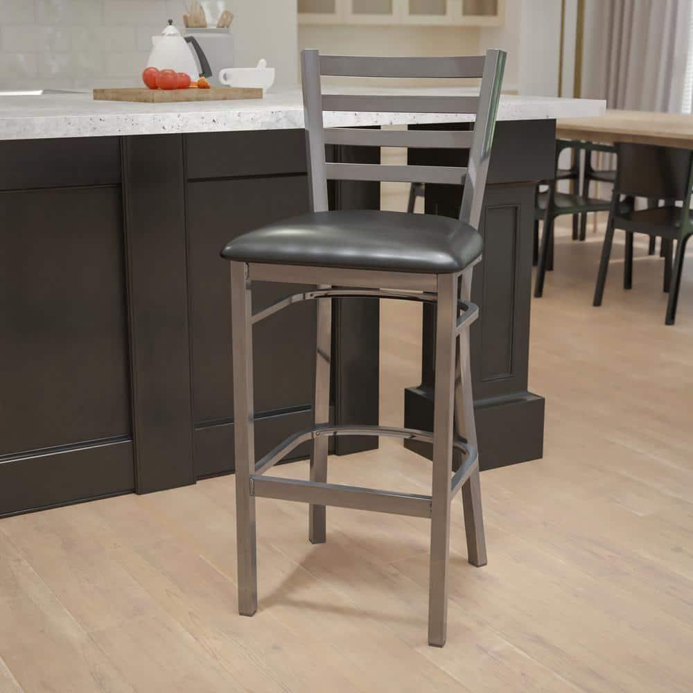 Flash Furniture Brixton Hercules Series Ladder Back Metal Restaurant Barstools by Flash Furniture