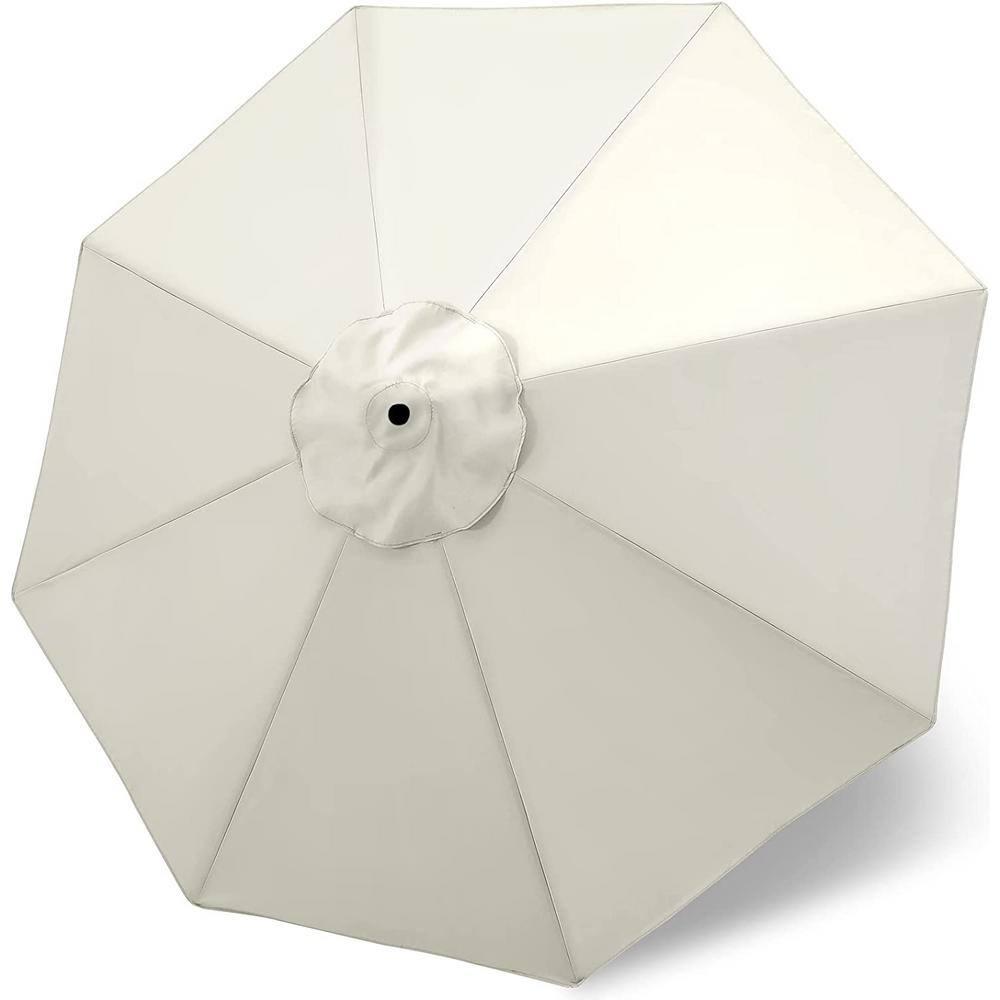 Replacement 9ft Umbrella Canopy - Fits 8-Rib Frames, Creamy White