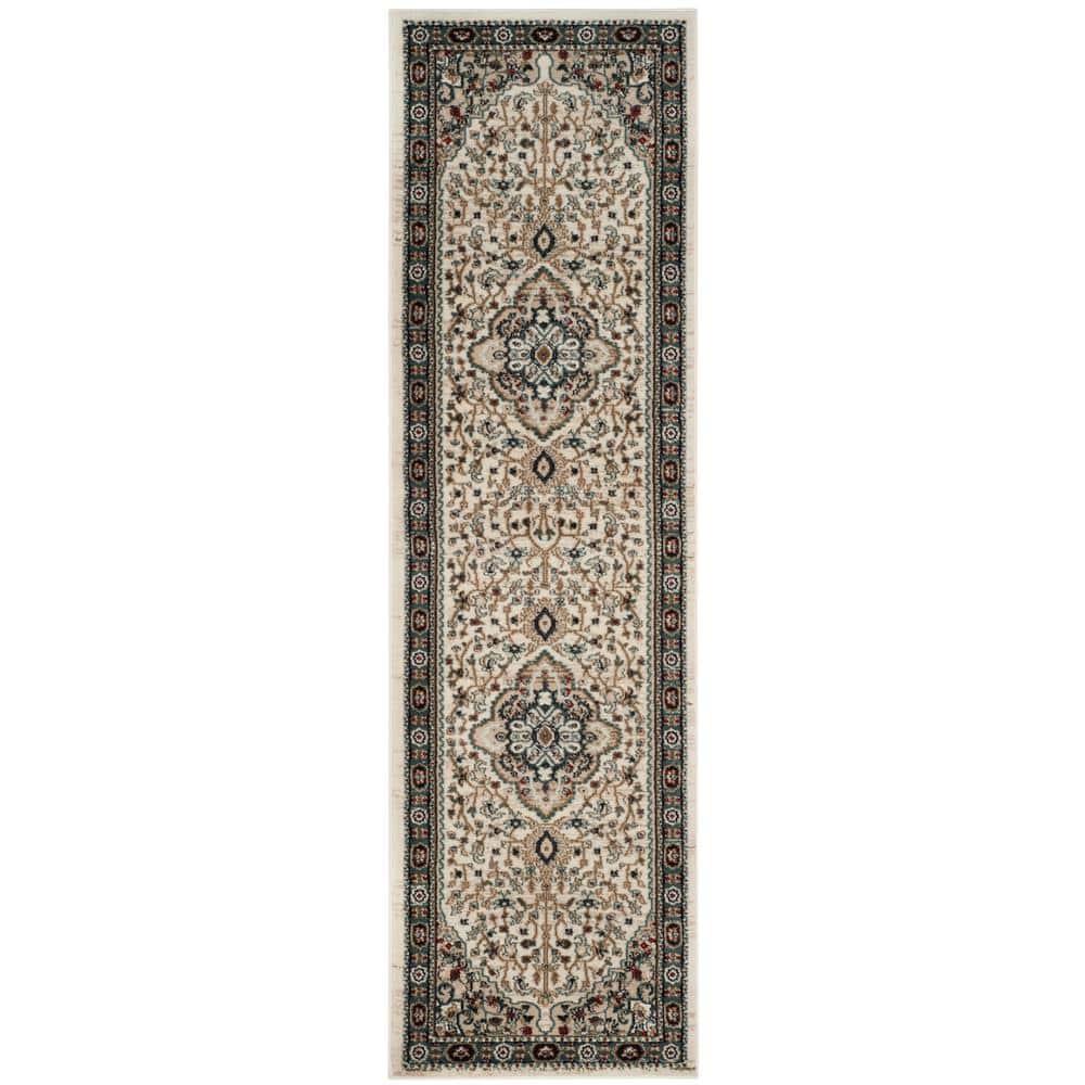 Lyndhurst LNH338 Power Loomed Runner Rug - Cream/Beige - 2'3"x8' - Safavieh.